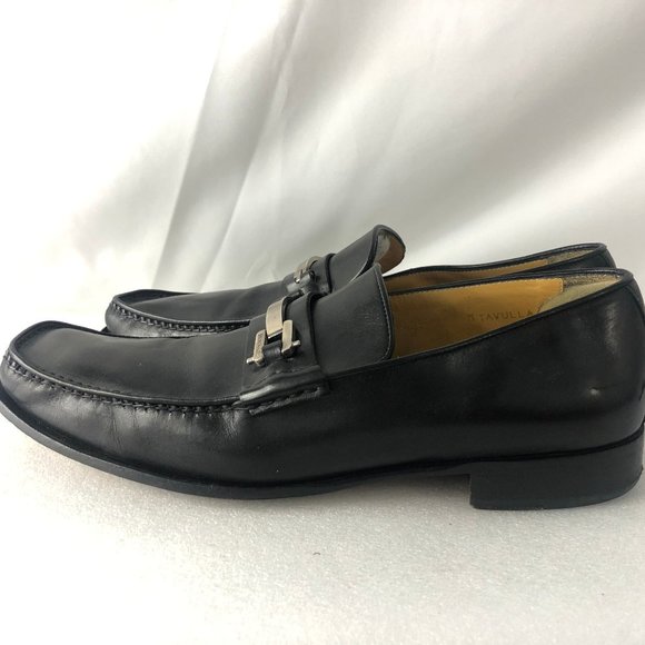 Bruno Magli Tavulla Black Leather Loafers Size 10M